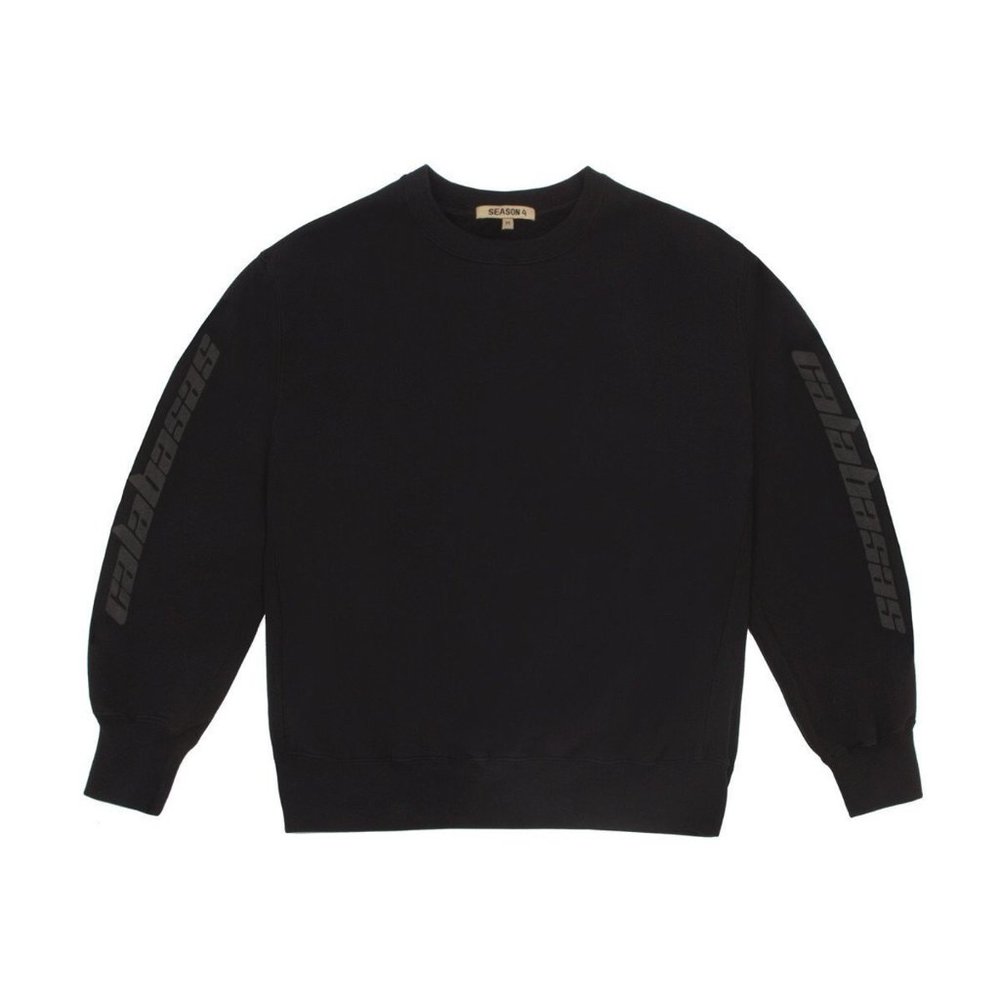 YEEZY • Season 4 Calabasas Sleeve Oversized Crew Sweatshirt